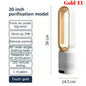 Cooling & Heating Bladeless Fan  Timer Remote Control 8 Wind Speed Home Silent Air Conditioner Heater LED Display