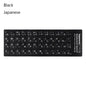 Non-slip Arabic Deutsch Spanish Keyboard Stickers Russian Letter Alphabet Layout English Wear-resistant Keyboard Covers