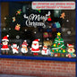 Christmas Wall Window Stickers Marry Christmas Decoration For Home 2024 Christmas Ornaments Xmas Navidad Gift New Year 2025