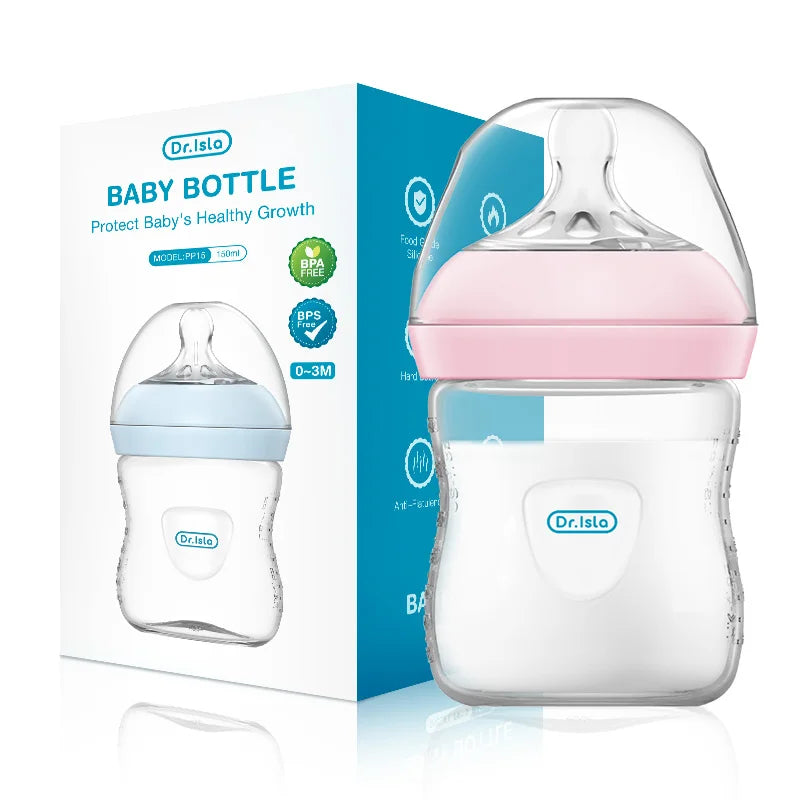 Baby PP Bottle 150/240/330ML Newborn Baby Bottle with Handle Milk BottleFeeding Baby Bottles Newborn Feeding Supplies BPA-Free