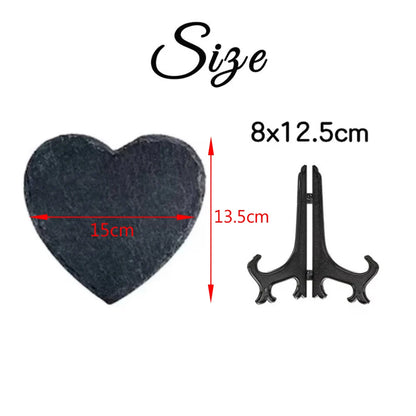 Personalized Pet Memorial Slate Heart Stone Custom Photo Name Dog Cat Grave Marker Garden Headstone Plaque Keepsake PetLoss Gift