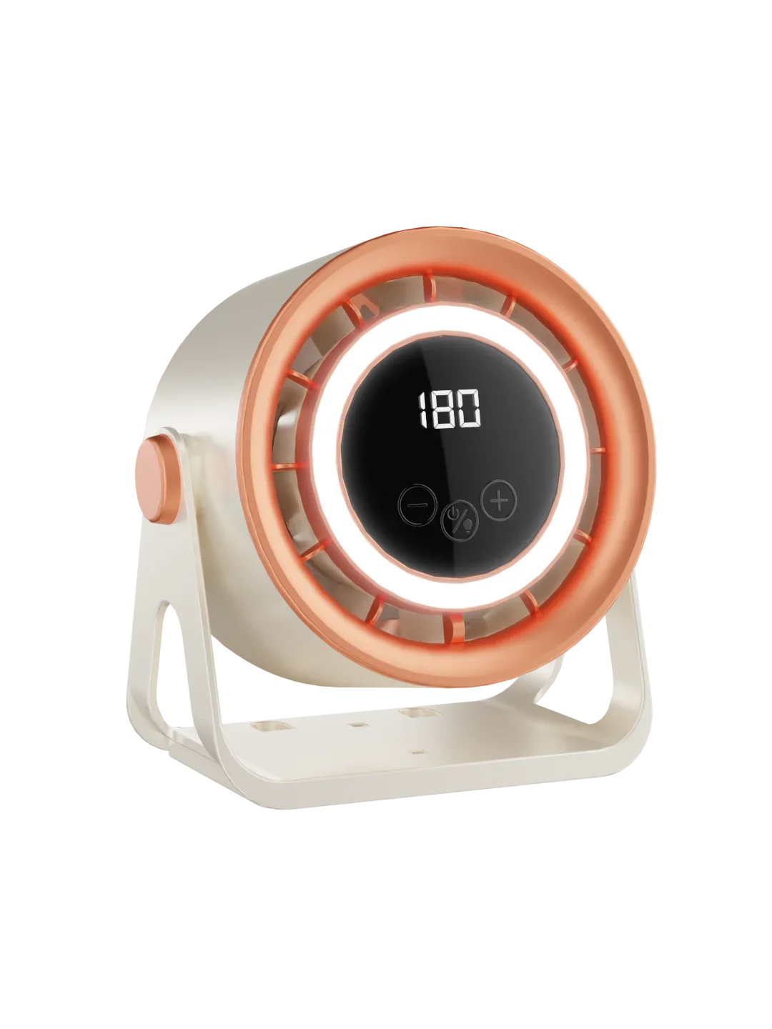 TINSOL 1800mAH Portable Electric Fan with Ambient Light Turbo Mute Electric Fan Desktop Wall Mount Ceiling Air Cooler