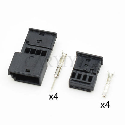 1 Set 4 Pin Automotive Connector Car Ambient Light Door Light Wire Harness Plug 968813-9 838069609 0-1452576-1 968813-1