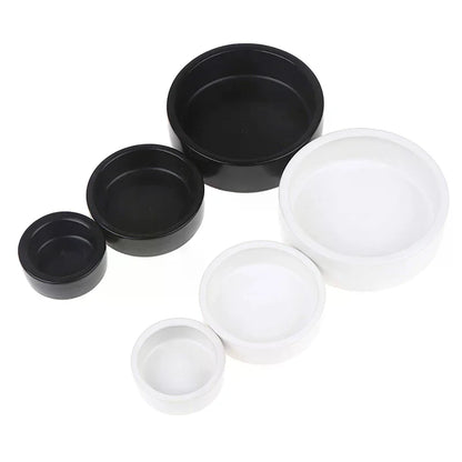 Ceramic Feed Bowl Reptile Food Ceramic Bowl Anti-Escape Ceramic Feeder Dish Reptile Water Bowl For Hermit Crab Gecko Chameleon