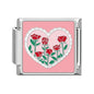 Y2K Series Heart Flowers Cherry Ball Butterfly Italian Charm Links Fit 9mm Stainless Steel Bracelet DIY Making Jewelry Gifts