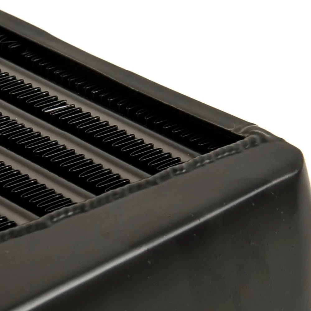 Front Intercooler Tube and Fin 600x300x76 3inch In/outlet Black For Universal