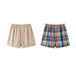 Semir Shorts Men Pure Cotton 2024 New Home Pants Checked Relaxed Five-Point Elastic Waist Straight Leg 2-Piece Set Underwear