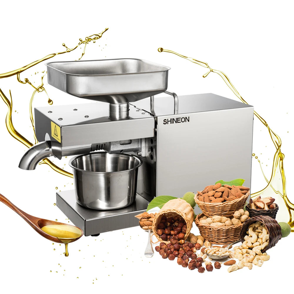 1500W 110V/220V Automatic Cold Press Oil Machine, Cold Press Machine, Sunflower Seeds Oil Extractor, Cold Press Extract