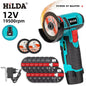HILDA 12v Mini Angle Grinder Rechargeable Grinding Tool Polishing Grinding Machine For Cutting Diamond Cordless Power Tools
