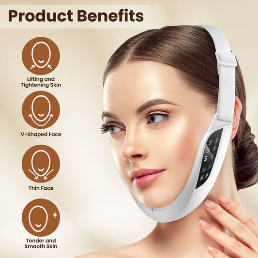 V Shaped Face Beauty Device Firming Facial Lifting Massager Double Chin Removal V-Face Line Lift Belt Facial Beauty Instrument
