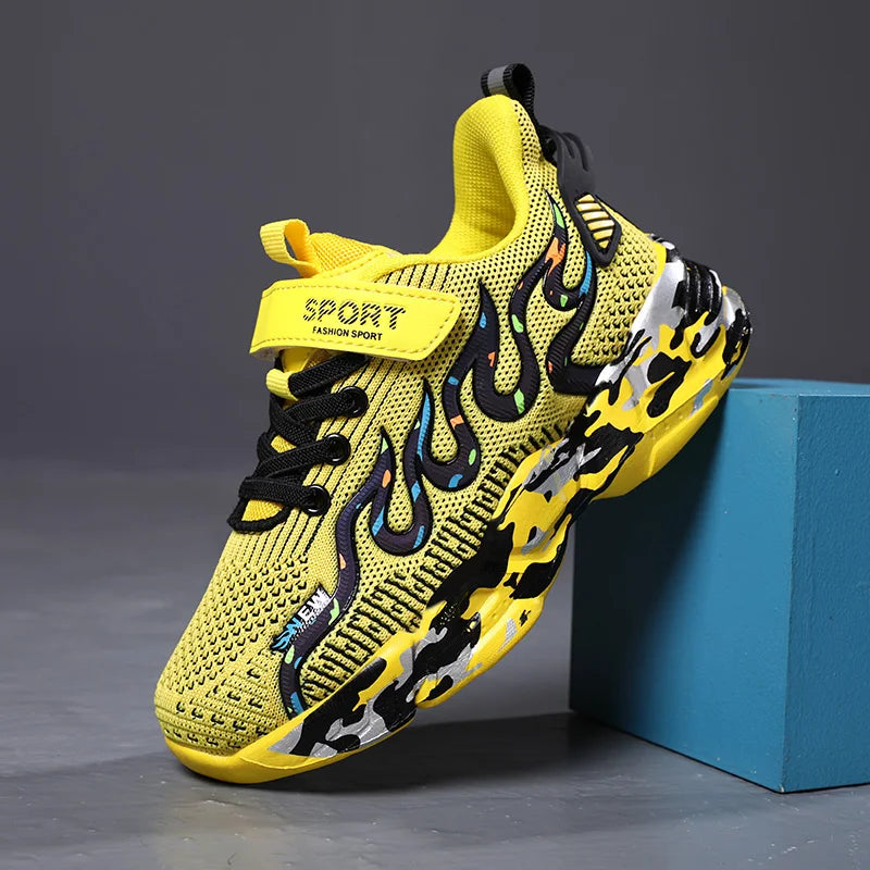 Boys Running Shoes 2022 Design Children Sneakers Mesh Kids Casual Sneakers 7-12 Years Children Sneakers for Boys