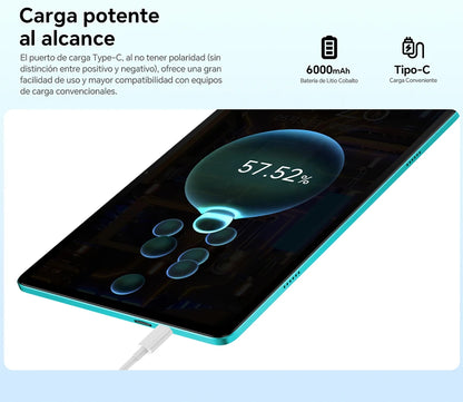 Teclast P33 Android 15 Tablet, 10.1 Inch IPS, Allwinner A333, 9GB(3GB+6GB) RAM 64GB ROM (Expandable 1TB), WiFi 6, 6000mAh, 5MP Camera, Metal Body, Tablet PC