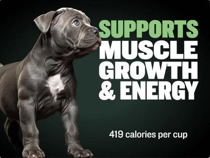 BULLY MAX HIGH PROTEIN & GROWTH WHOLESOME FORMULA FOR PUPPIES, Promotes Strong Muscle Development And Overall Health 120g