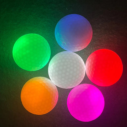 Durable Luminous Golf LED 3-layer Practice Ball Glitter Long Lasting Bright Golf Balls  Glow In The Dark For Night Practice 골프