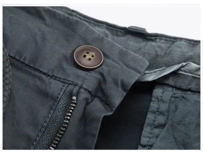 Men Summer Cargo Shorts Casual Tool Shorts High Quality Man Summer Military Multi Pocket Pants Loose Cargo Pants No belts 38