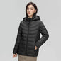 Women's plus Size M-6XL Hooded Puffer Jacket 90% Down Quilted Warm Coat Parka with Detachable Hat Winter Outerwear