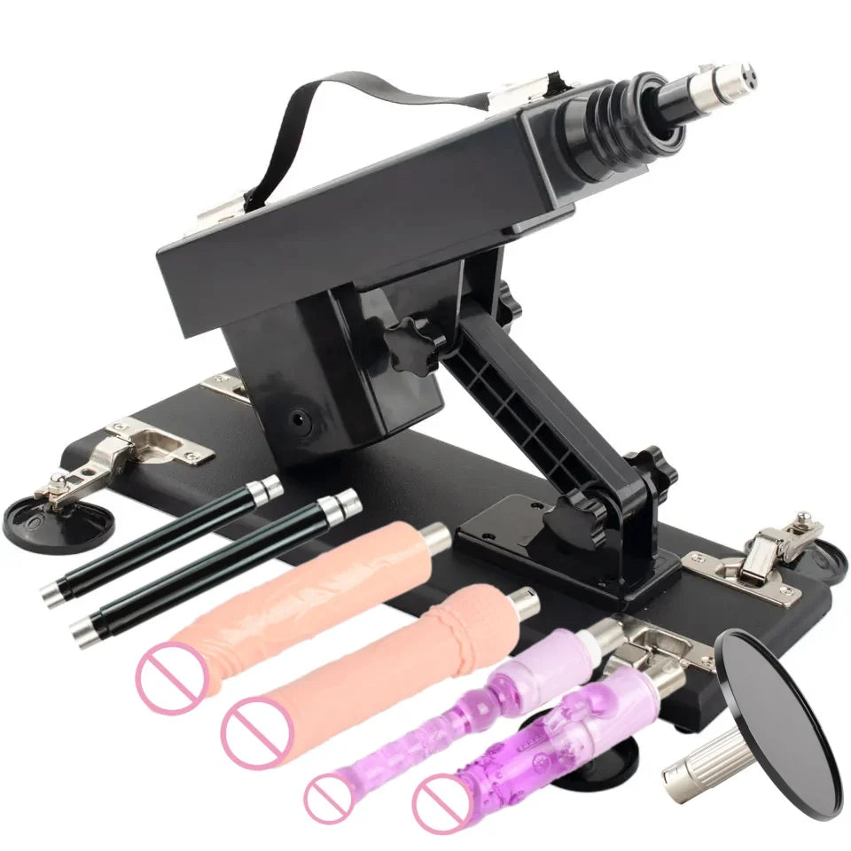 FREDORCH Sex Machines More Attachment Masturbating Pumping Sex Gun Adjustable with Dildo Couples Sex Toy Love Machine for Couple