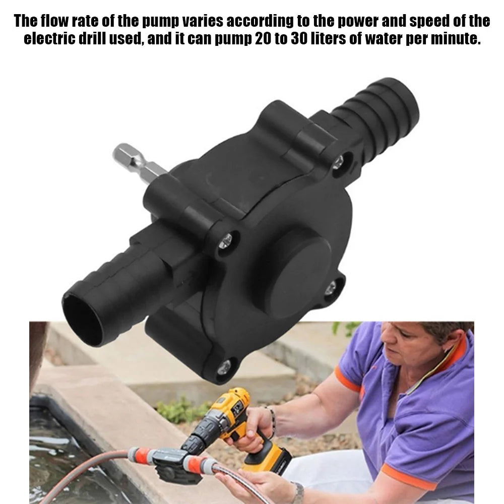 Mini Hand Self-priming Liquid Transfer Pumps Electric Drill Pump Portable Diesel Oil Fluid Water Pump Home Garden Outdoor Tool
