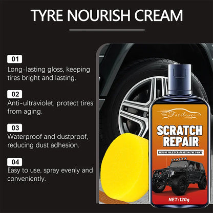 NEW Wheel Scratch Repair Wheel Touch-Up Kit Car DIY Alloy Wheel Repair Adhesive Kit General Purpose Black Paint Fix Tool
