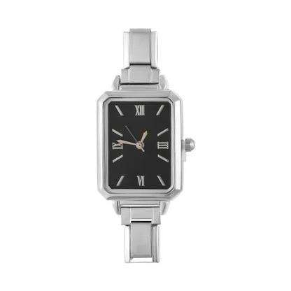 Fashion Colorful Dial Square Stainless Steel Women Watch Head Fit 9mm Bracelet For Party Friend Wife Birthday Jewelry Gifts