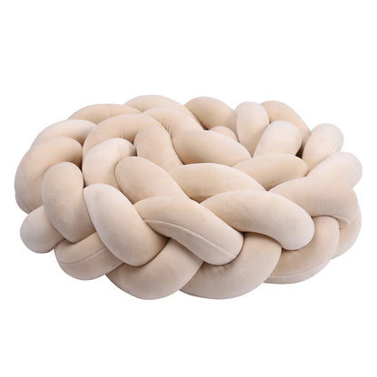 1-4M Baby Bumper Bed Braid Knot Pillow Cushion Bumper for Infant Crib Protector Cot Bumper Room Decor Crib Bedding Braid Set