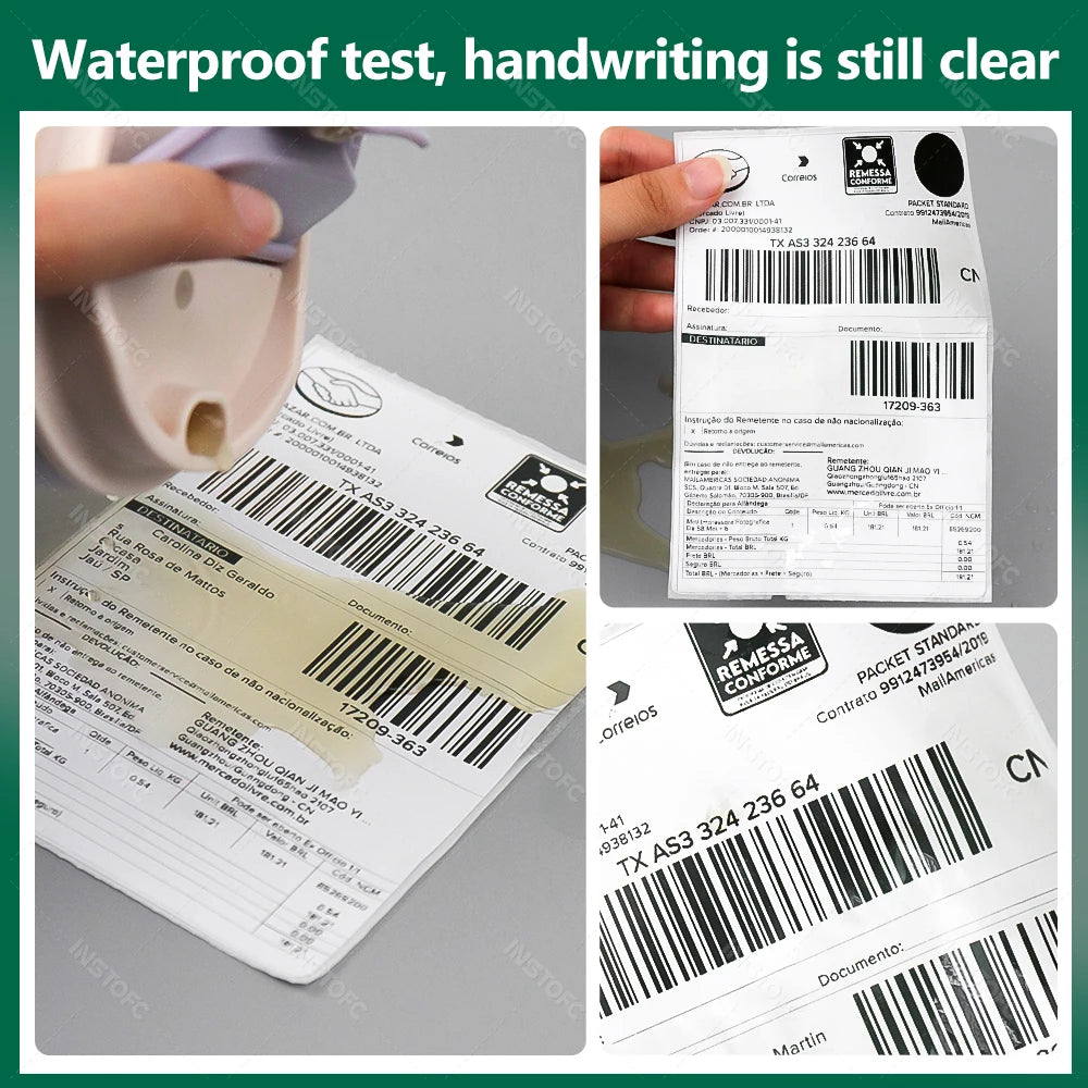 4x6 Inch 500sheets Thermal Shipping Label Paper Self-adhesive For 4inch Label Printer Oil-Proof All-Purpose Sticker Label Paper