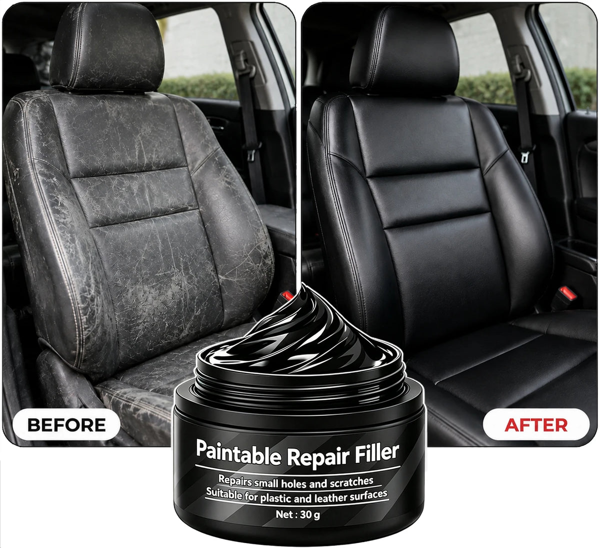 Car Interior Scratch Removal Wax And Care Wax for Plastics And Leather Seats Auto Dashboard Restorer Polish