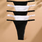 5PCS/Set Cotton Panties Sexy G-String Women's Underwear T-Back Lingerie Femme Underpants Briefs Adjustable Waist Thong Intimates