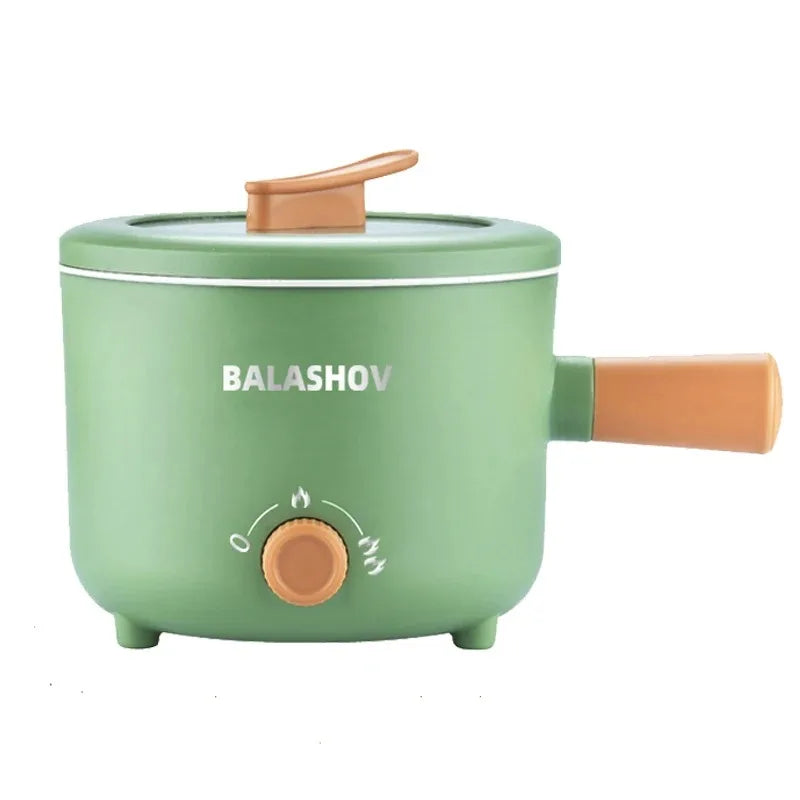 1.8L Mini Portable Electric Rice Cooker Non-Stick Inner Pot Multifunctional Rice Cooker Auto Keep Warm, Compact Space Saving Multi Cooking Pot for Rice Porridge Soup Noodles, Household Dorm Office Travel Kitchen Appliance for