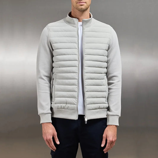 Autumn Winter Lightweight Stand Collar Down Jacket for Men Solid Slim Zipper Casual Warm Parkas Outwear Business Causal Jackets