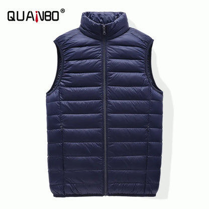 Men's Sleeveless Puffer Jacket 2023 New Autumn Spring Lightweight Water-Resistant Packable Men Down Vest Coat
