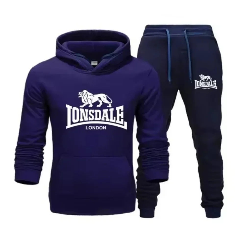 Animal Leopard 2025 Spring Autumn high-quality casual men s sportswear set printed men s hoodie two-piece set sweatshirt