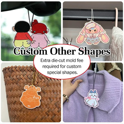 Auto Cabin Scent Card, Hanging Fragrance Air Freshener for Car Interior Truck SUV RV Home Office Decoration