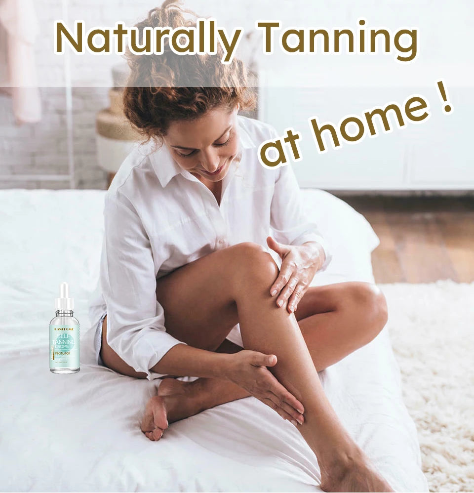 30ml Self -Tanning Drops Body Self Tanner Sunless Tanning Lotion for Natural-Looking Tanner For Body Skin Care