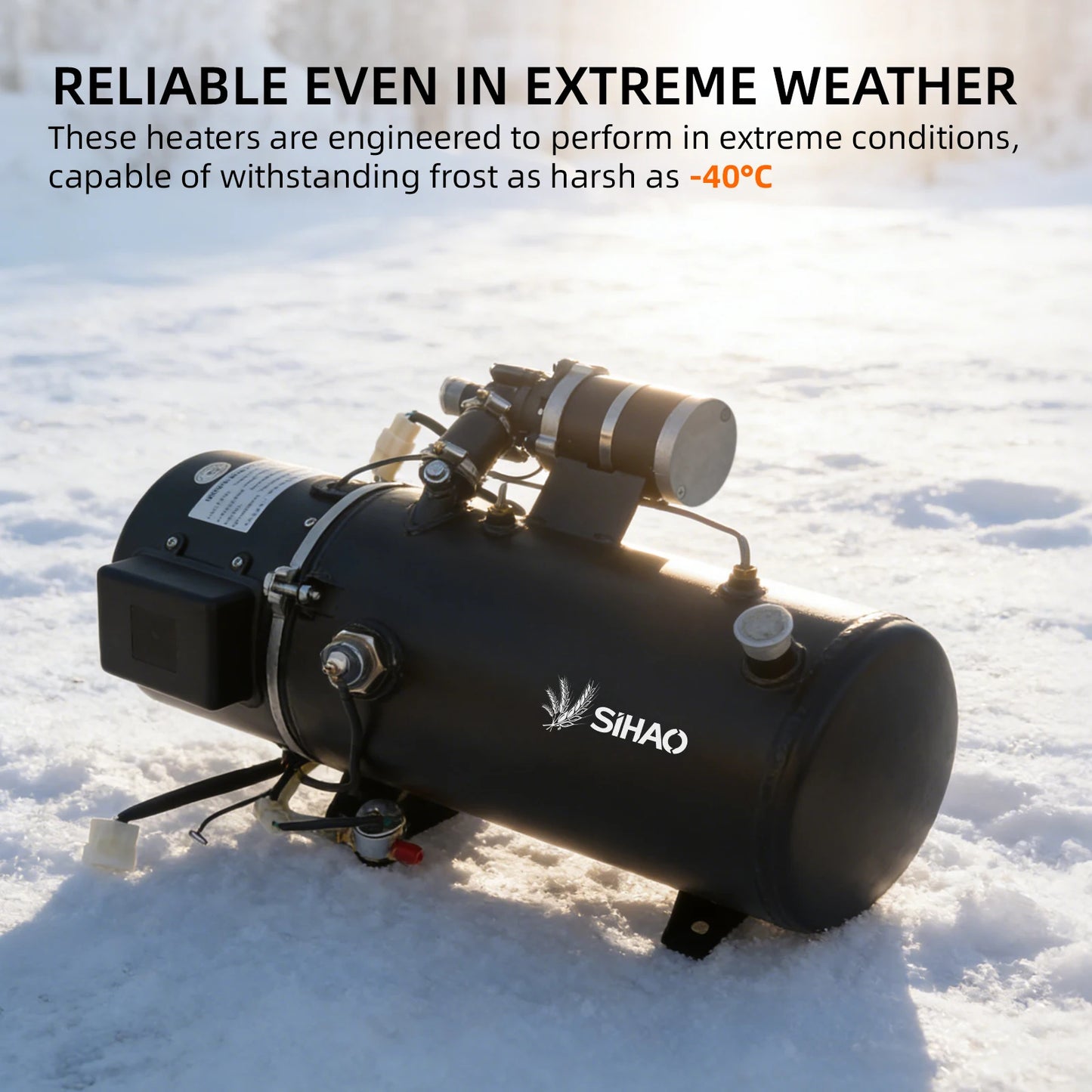 SIHAO 5KW/16.3KW Liquid Fuel Parking Heater Vehicle Auxiliary Heater for Engine Startup Cabin Heating and Windshield Anti-Frost Applications
