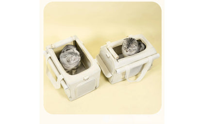 Pet Carrier with Telescopic Handle Soft-Sided Pet Carrier Trolley Travel Bag Portable Long-Lasting for Cats, Outings