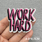 Cartoon Embroidered Patches For Clothing Slogan Letters Embroidery Patch For Clothes Iron On Patches On Clothes Jackets DIY