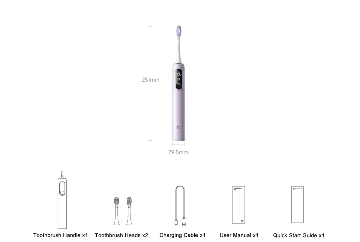 MIJIA Oscillation Electric Toothbrush Pro,Smart 4 Modes,IPX8 Waterproof Sonic Vibration Toothbrushes,180-day Battery Life