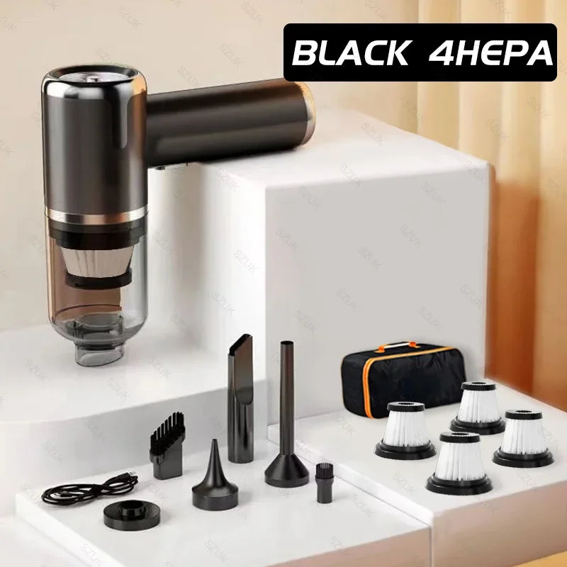 SZUK 148000PA Car Vacuum Cleaner Strong Suction Cordless Handheld Cleaning Machine Wireless Mini Portable Vacuum Cleaner for Car