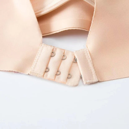 3Pcs/Set Seamless Bras For Women Non-wire Push-Up Bra Glossy Deep V Underwear Fixed 3/4 Cup Comfort Daily Wear Lingerie S-XXL