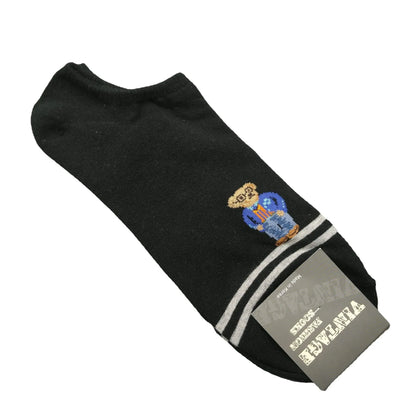 Good Quality Cartoon Gentleman Bear Men's Socks Cotton Harajuku Style Sport Boys Skateboard Novelty Breathable  Christmas Gifts