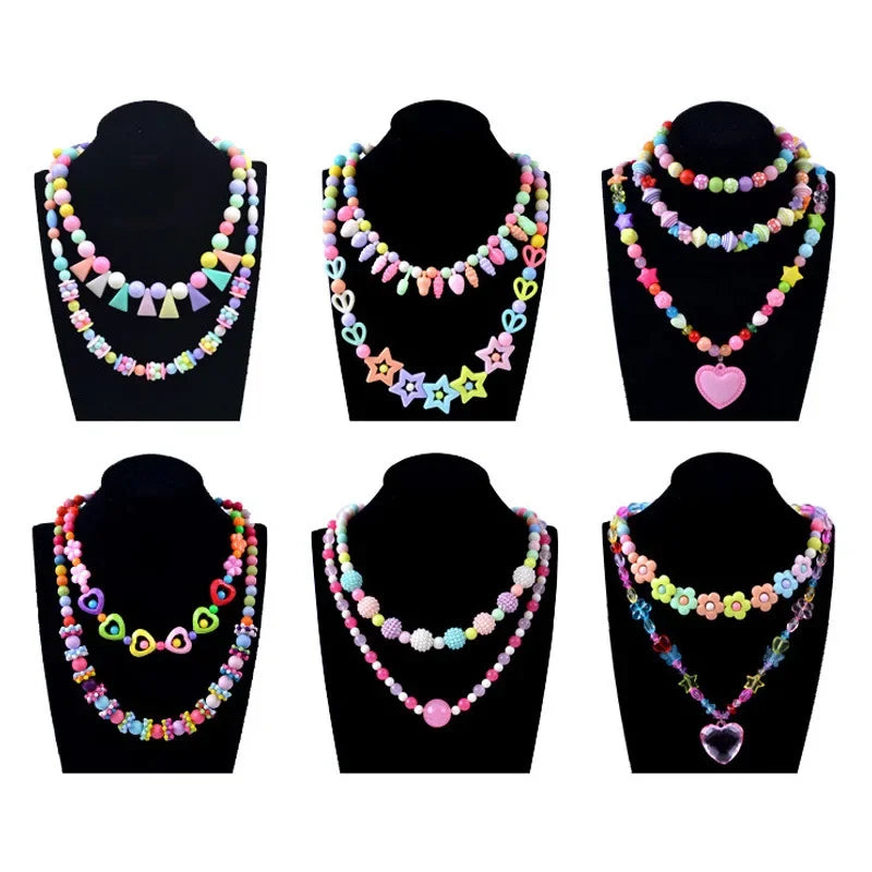 1000Pcs DIY Handmade Beaded Toy with Storage Box Creative Girl Jewelry Bracelet Jewelry Making Toys Educational Children Gift