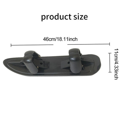 Scooter Ski Sled 2 in 1 Snow Sledge Board Outdoor Winter Snowboards Ski Sled Board for Golf Carts Bike Skiing Attachment