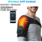 Electric Shoulder Massager Heating Pad Vibration Massage Support Belt Shoulder Thermal  Brace