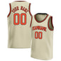 Fashion Cream Basketball Tank Tops Summer Trend Custom Name Team Name Men Women Sports Vest Casual Oversized Team Uniforms Tees