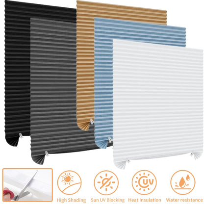 No Drill Blinds Stick on Curtains Blinds for Bedroom Kitchen Bathroom Windows Light Filtering Privacy Protection with Clips
