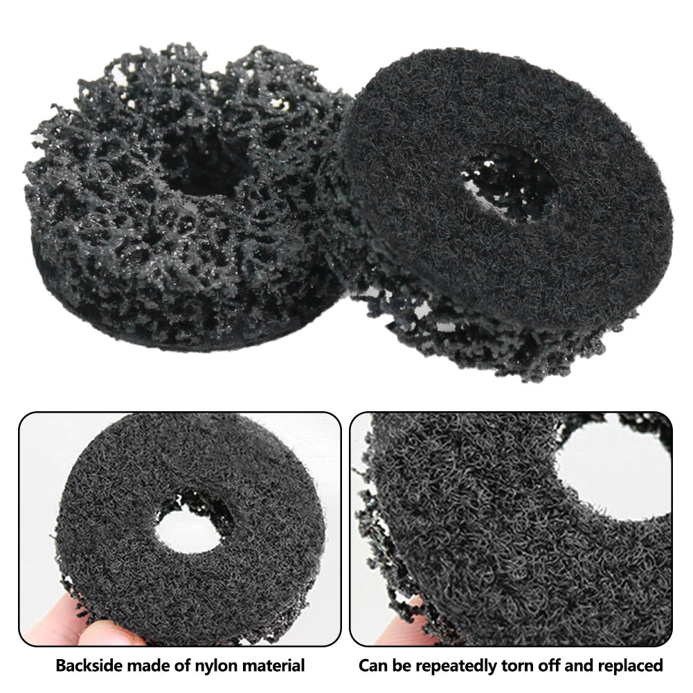 Professional Auto Wheel Hub Brush And Grinder Tool Kit - Brake Dust&Rust Removal Wheel Polishing Cleaner Set for Hub Maintenance