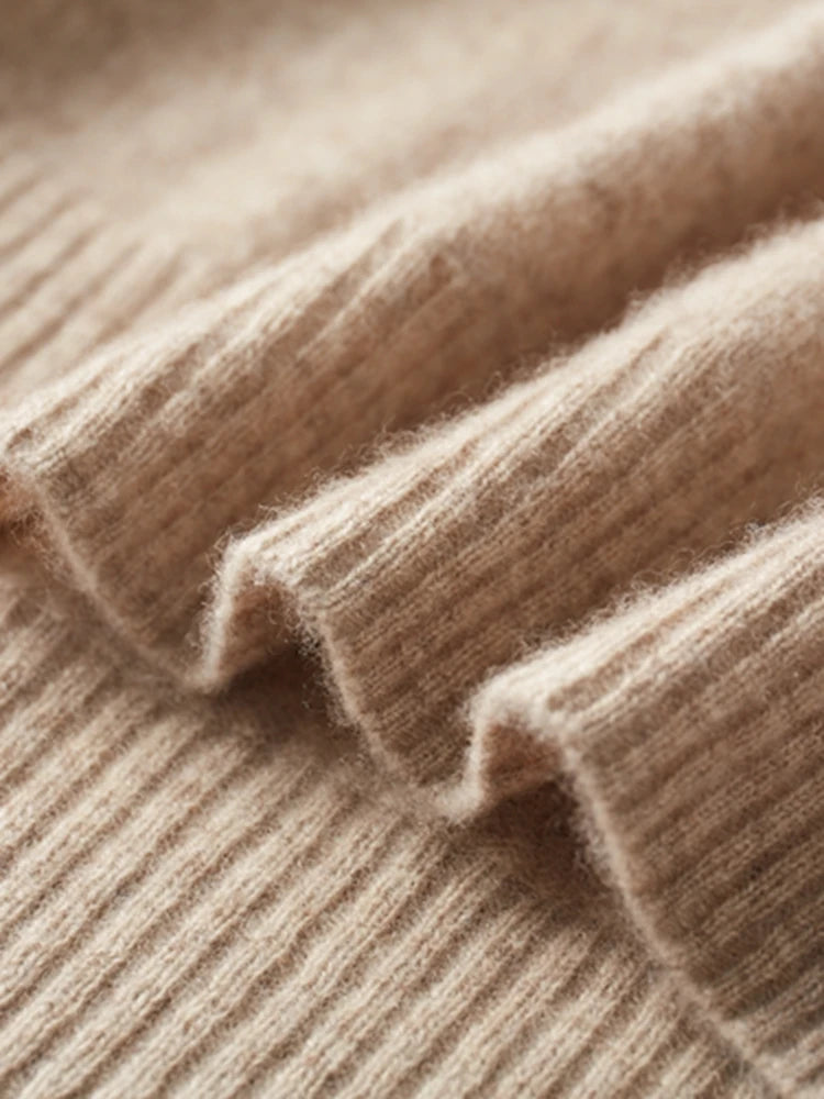 Men's Turtleneck 100% Cashmere Sweater Autumn Winter Basic Long Sleeve Pullover Cashmere Knitwear Soft Warm Comfy Clothing