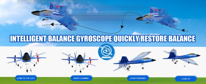 SU35 RC Plane FX620 FX820 2.4G Remote Control Flying Model Glider Airplane With LED Lights Aircraft Foam Toys For Children Gifts