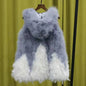 New Turkey feather waistcoat with hat and big swing, medium and long fur coat can be customized